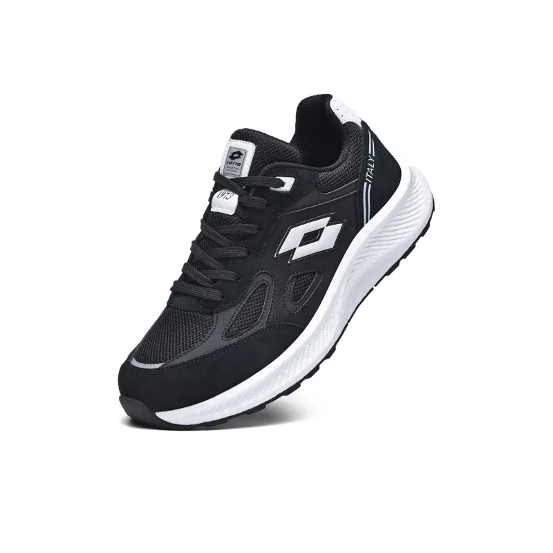 LOTTO Hoshino Low Top Running Shoes Women's Black White-1