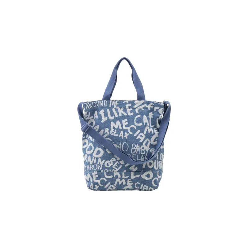 Levi’s Cotton Tote Bag Shopping Bag Shoulder Bag Crossbody Bag Handbag Men's Light Blue-1