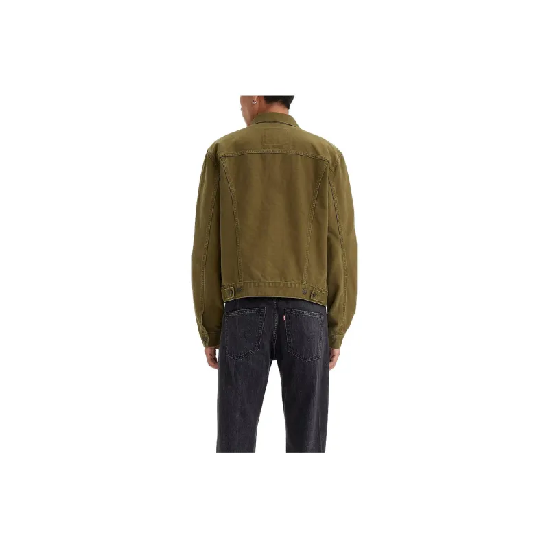 Levis Denim Jackets Men Green-1