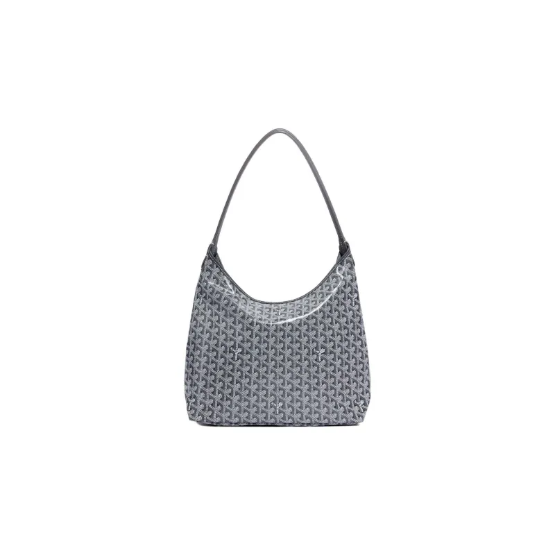 GOYARD Bohème Hobo Canvas With Leather Hobo Bag Shoulder Bag Shoulder Bag Regular Women's Gray/Pink Small Heart Edition-1