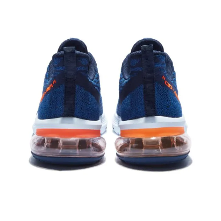 QIAODAN Anti Slip Wear Resistant Low Top Casual Running Shoes Men's Blue-3