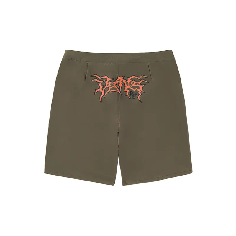 Vans OKEH FIRE RECORD Casual Shorts Unisex Army Green-1