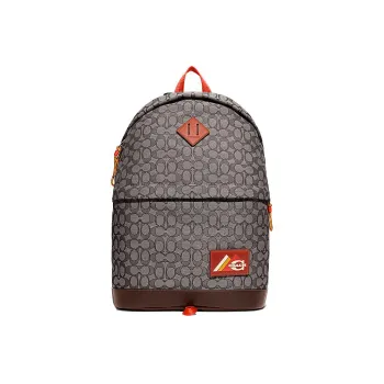 COACH Utility Calfskin Travel Bag Backpack Tubas Men's Black Gray