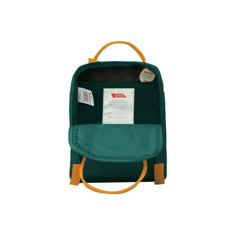 Fjallraven Polypropylene Fiber IPad Bag Backpack Medium Size North Arctic Green/Spicy Orange New Color-2