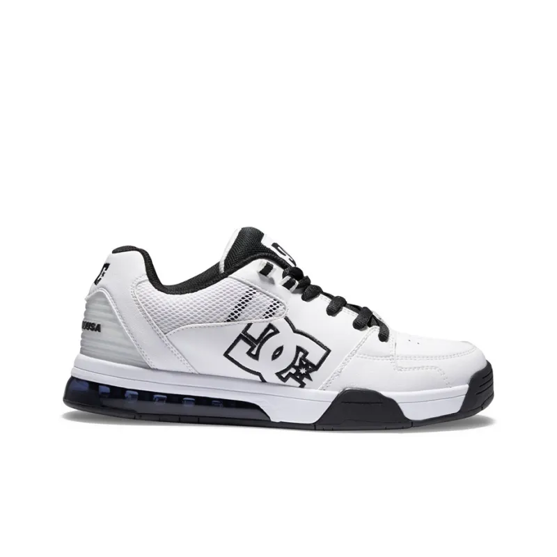 DC Shoes Versatile Anti Slip Wear Resistant Low Top Sports Casual Shoes Men's White-1