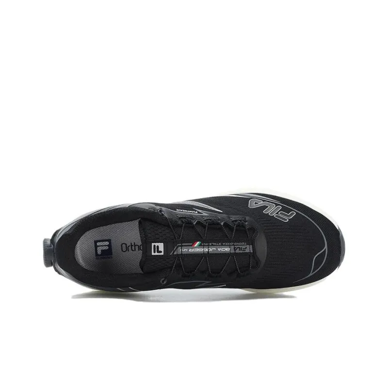 FILA BOA JOGGER M'S Anti Slip Wear Resistant Low Top Casual Running Shoes Men's Black Gray-2