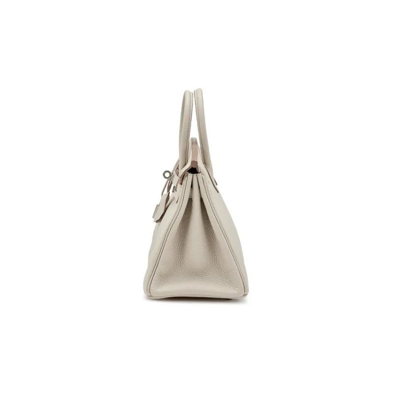 HERMES Birkin Togo Calfskin Birkin Bag Handbag Women's Carie Milkshake White-2