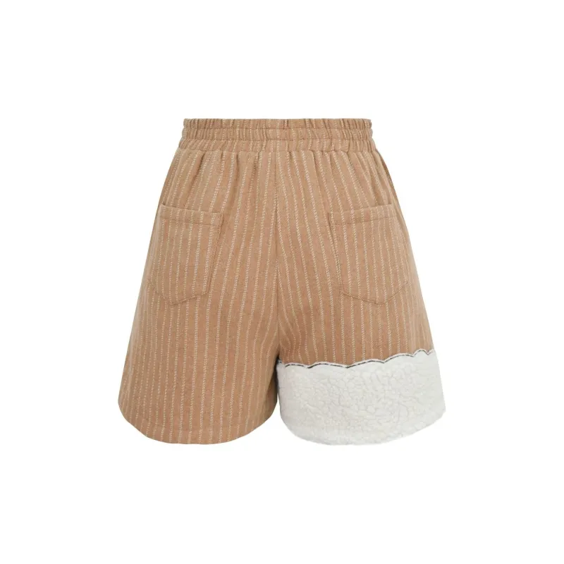 SNBL Casual Shorts Women's Brown-1