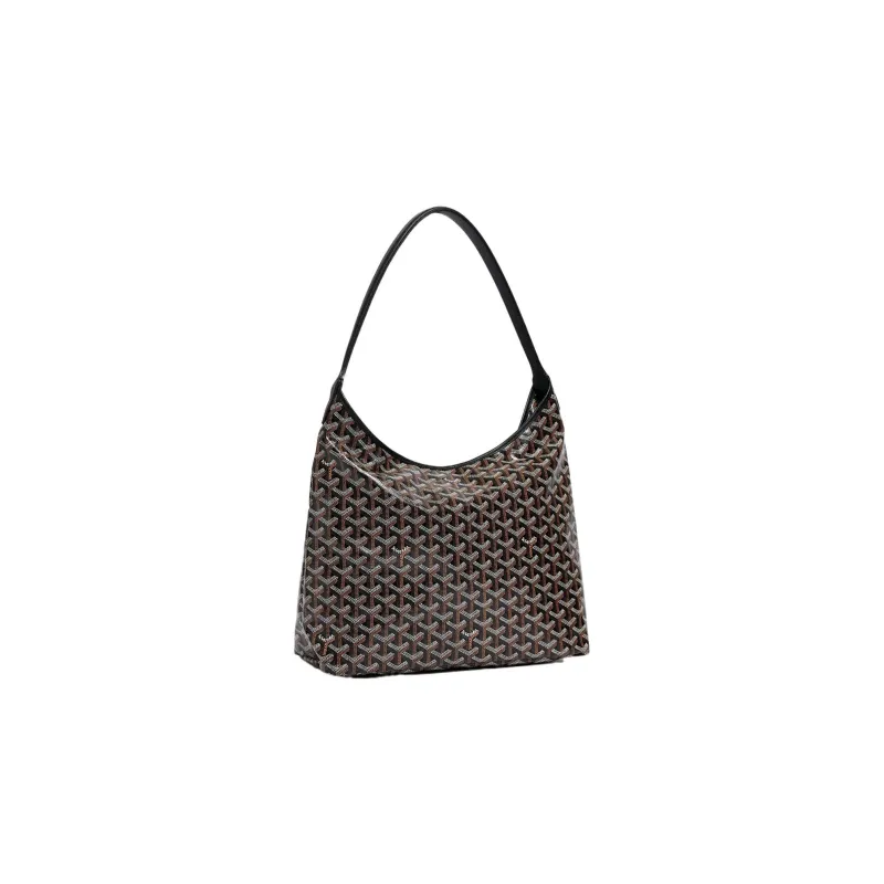 GOYARD Bohème Hobo Canvas With Leather Hobo Bag Shoulder Bag Shoulder Bag Women's Black/Pink Small Heart Edition-2
