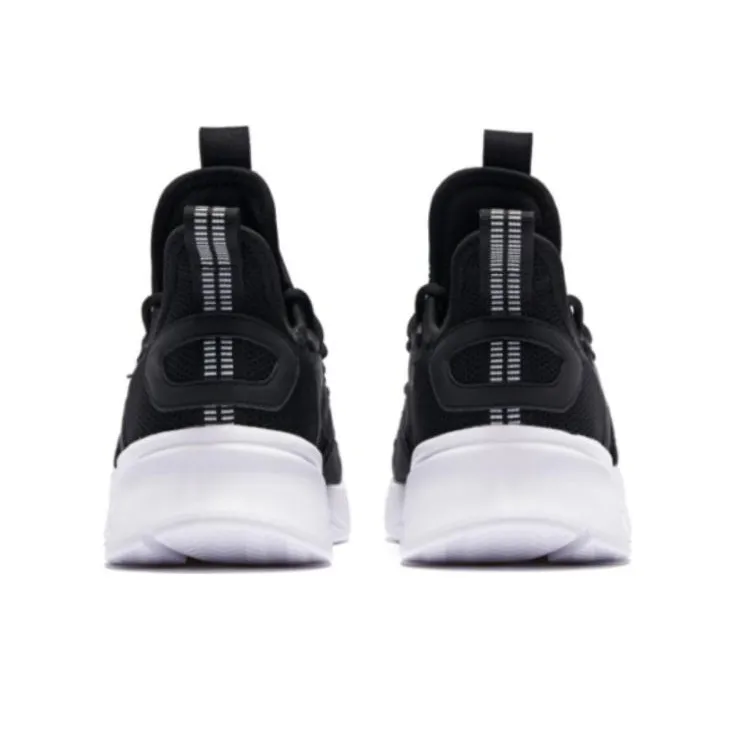 QIAODAN Anti Slip And Wear Resistant Breathable Low Top Casual Running Shoes Men's Black-3