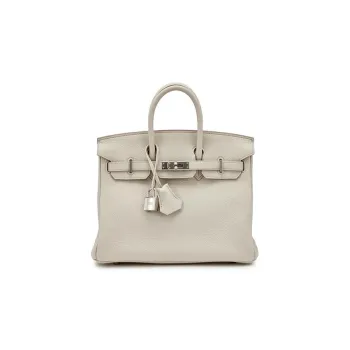 HERMES Birkin Togo Calfskin Birkin Bag Handbag Women's Carie Milkshake White