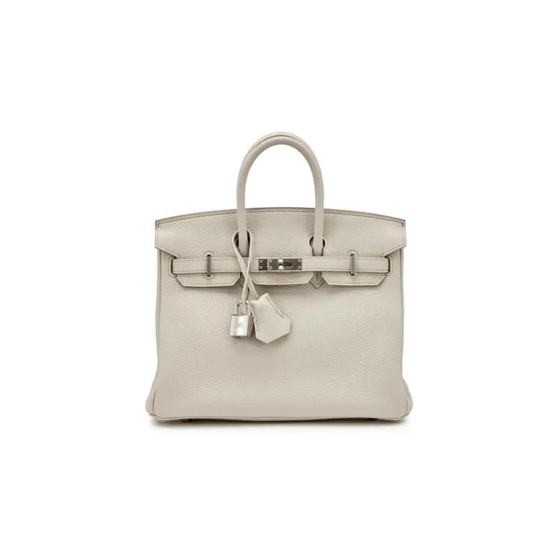 HERMES Birkin Togo Calfskin Birkin Bag Handbag Women's Carie Milkshake White-0