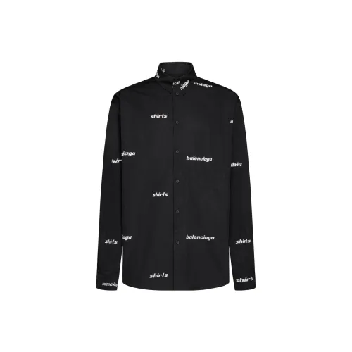 Balenciaga Shirts Men Black