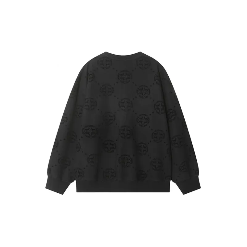 TCH Sweatshirts Unisex Black With Silver Logo-1