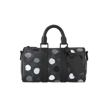 LOUIS VUITTON X Yayoi Kusama Keepall 25 Monogram Eclipse Black/Silver
