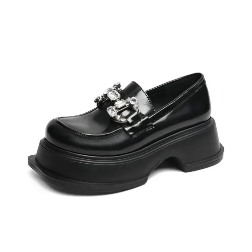 CAMEIDO Platform Shoes Women's Black