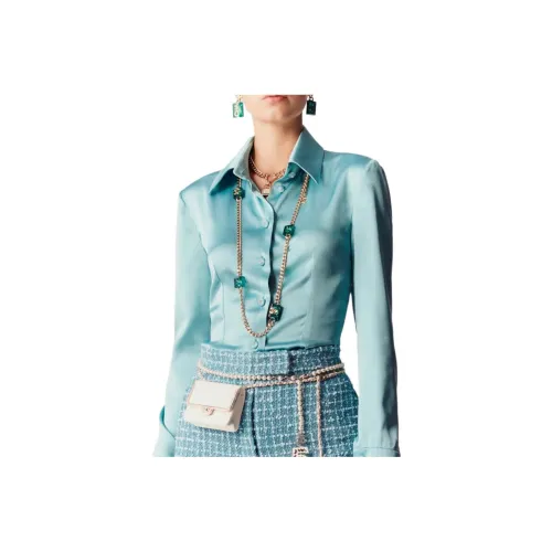 CHANEL Shirts Women's Turkish Blue