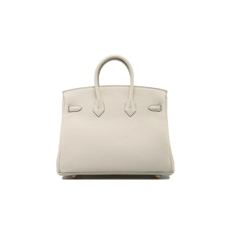 HERMES Birkin TOGO Leather, Cow Leather Birkin Bag Handbag Women's 8L Beton Glacier White-2