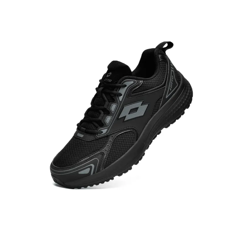 LOTTO Anti Slip Wear Resistant Low Top Carbon Plate Technology Marathon Running Shoes Men's Black-1