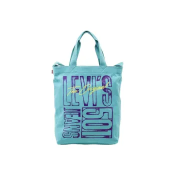 Levi's Cotton Shoulder Bag Crossbody Bag Handbag Regular Men's Light Turquoise