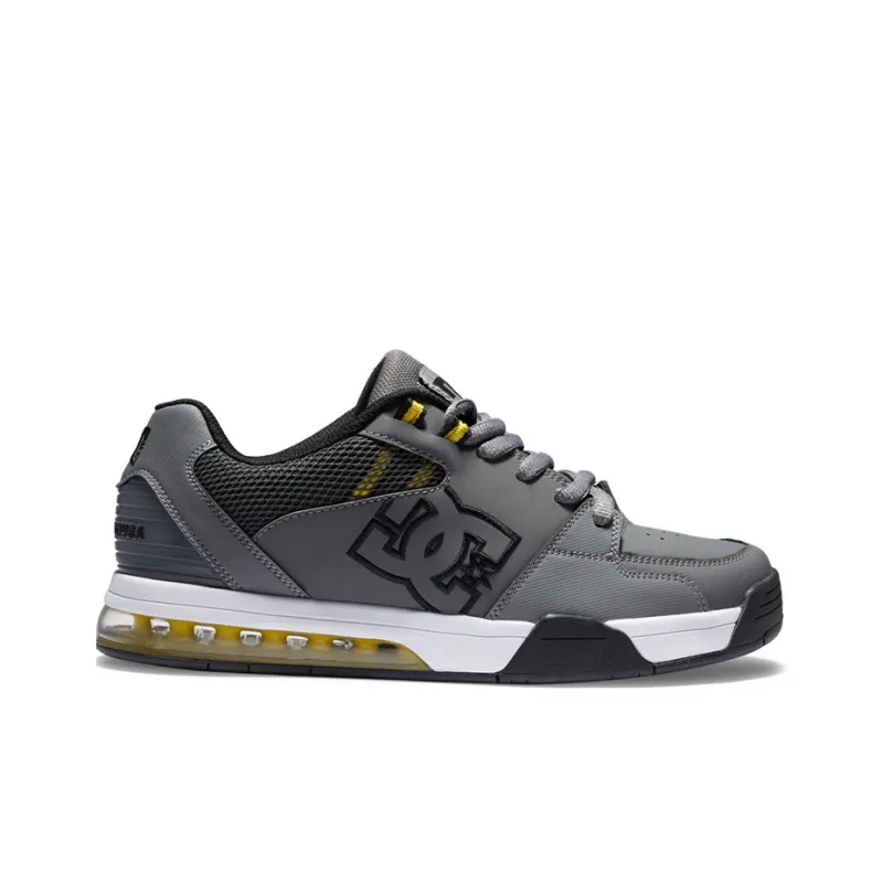 DC Shoes Versatile Anti Slip Wear Resistant Low Top Sports Casual Shoes Men's Gray-1