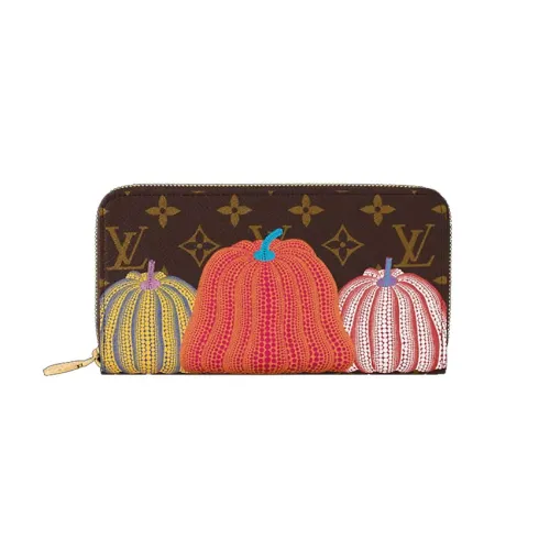 LOUIS VUITTON Lv X Yk Zippy Wallet Pumpkin Print