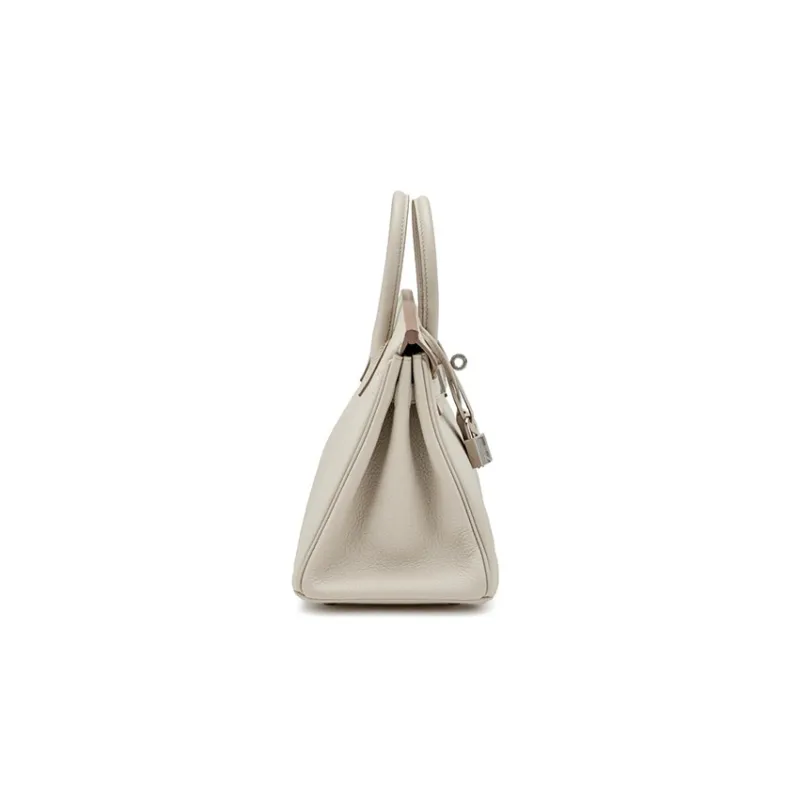 HERMES Birkin Togo Calfskin Birkin Bag Handbag Women's Carie Milkshake White-1