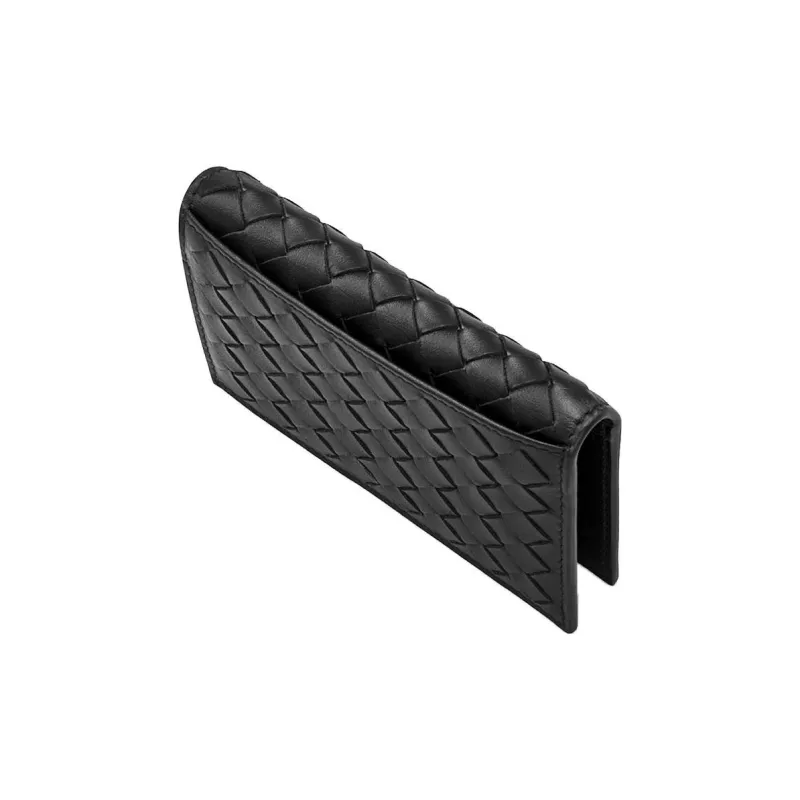 Bottega Veneta Intrecciato Cow Leather Wallet Men's Black-2