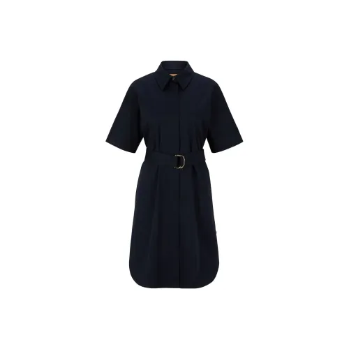 HUGO BOSS Short-Sleeved Dresses Women's Dark Blue