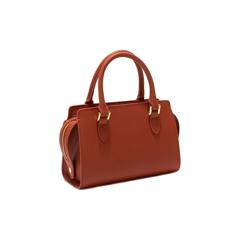 GXFMOD Cow Leather Evening Party Bag One Shoulder Handbag Medium Size Women's Red-2