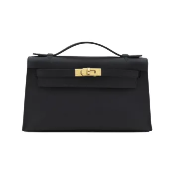 HERMES Mini Kelly Generation 1 Swift Leather Kelly Shoulder Bag Crossbody Bag Handbag Women's Noir Black