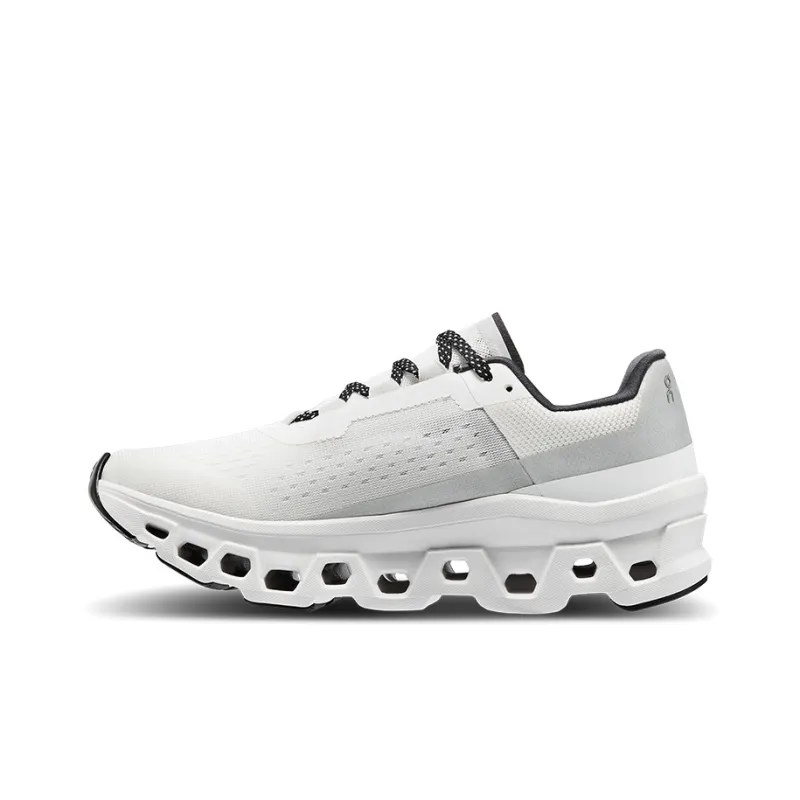On Running CloudmOnster Undyed White Women's-0