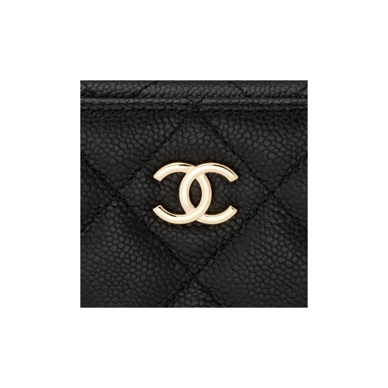 CHANEL Grain Embossed Litchi Grain Cow Leather Box Bag, One Shoulder Handbag Mini Women's Black-4