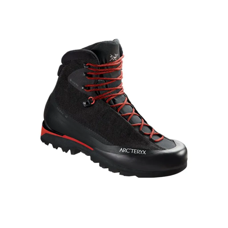Arcteryx Acrux LT GTX Cushioning Anti-Slip And Wear-Resistant High-Top Outdoor Shoes Men's Black Red-2