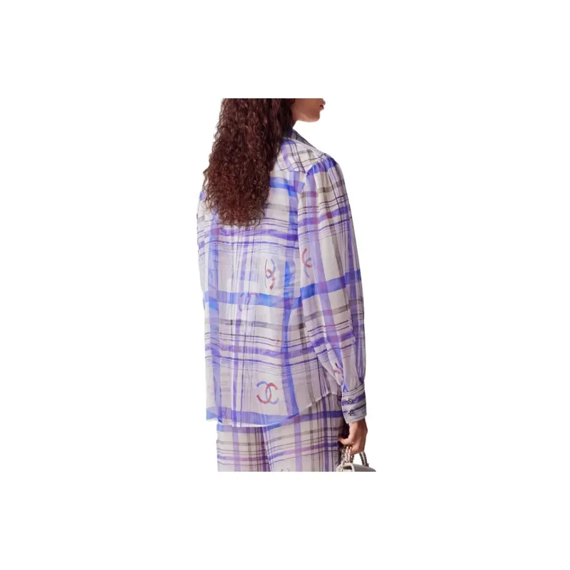 CHANEL Shirts Women's Blue-1