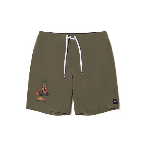 Vans OKEH FIRE RECORD Casual Shorts Unisex Army Green