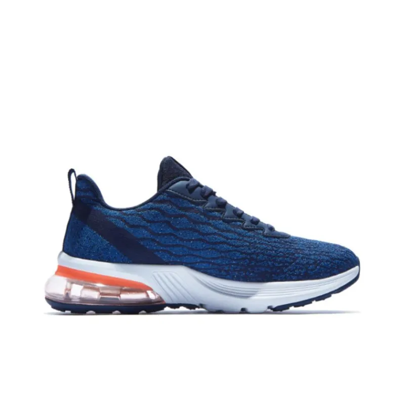 QIAODAN Anti Slip Wear Resistant Low Top Casual Running Shoes Men's Blue-1