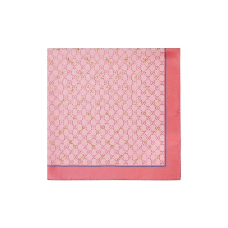 GUCCI Gg Printed Horsebit Scarf-1