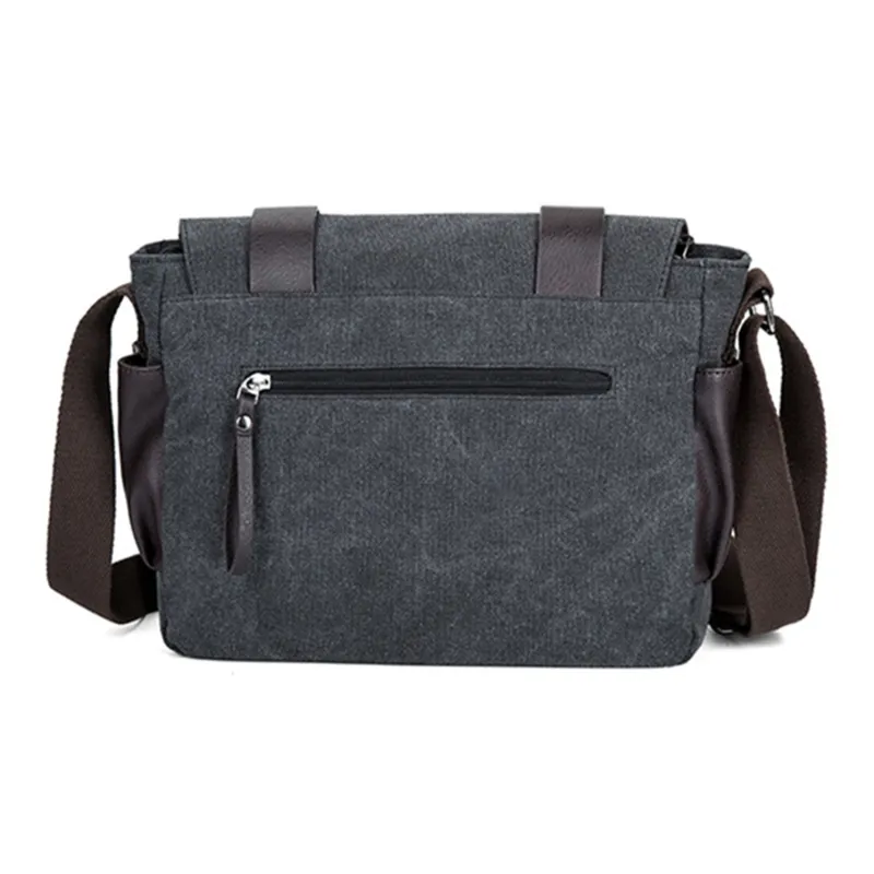 NOMK Canvas Canvas Bag Cycling Bag Messenger Bag Backpack Shoulder Bag Crossbody Bag Regular Unisex Gray/Khaki/Black-3