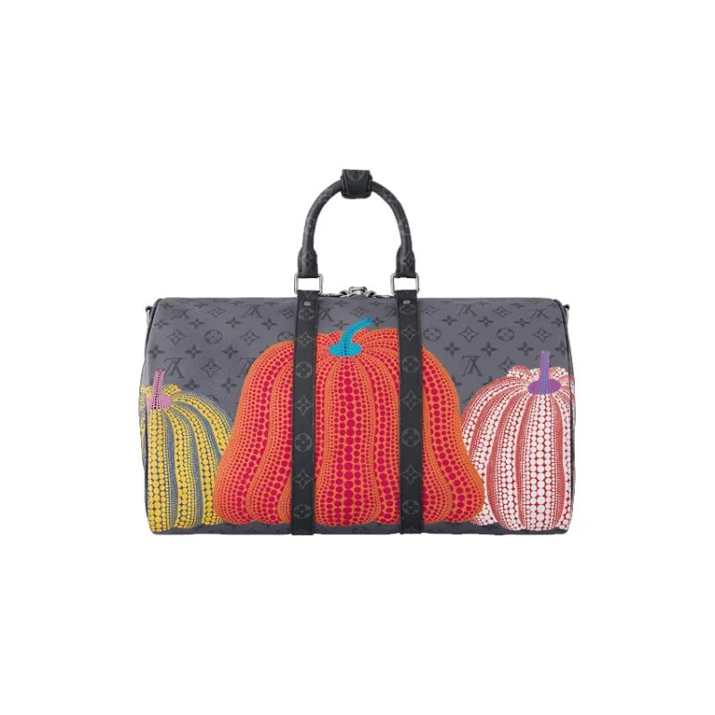 LOUIS VUITTON Lv X Yk Keepall Bag 45 Pumpkin Print-2