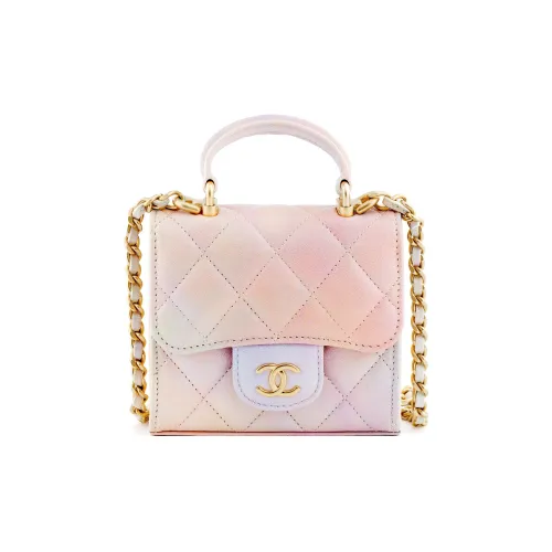 CHANEL Sheepskin Shoulder Bag Crossbody Bag Controller Handbag Regular Women's Rainbow Fantasy Multicolor