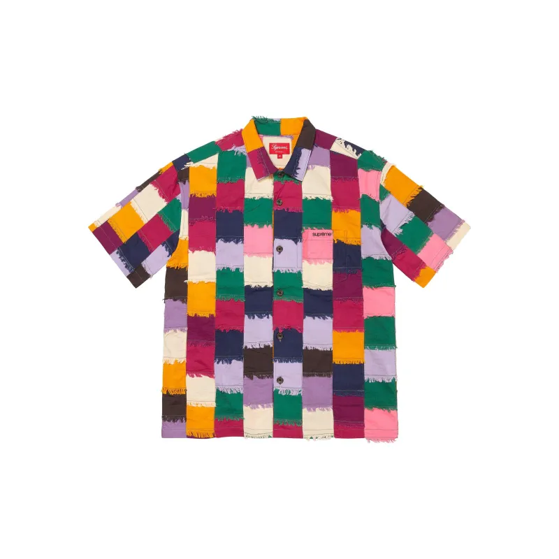 Supreme Patchwork S/S Shirt - POIZON
