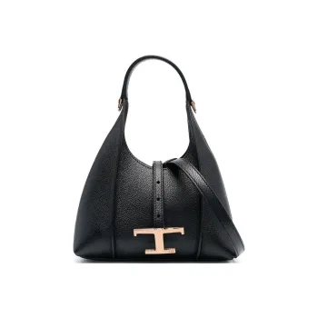 TOD'S Timeless Leather One Shoulder Handbag Mini Women's Black