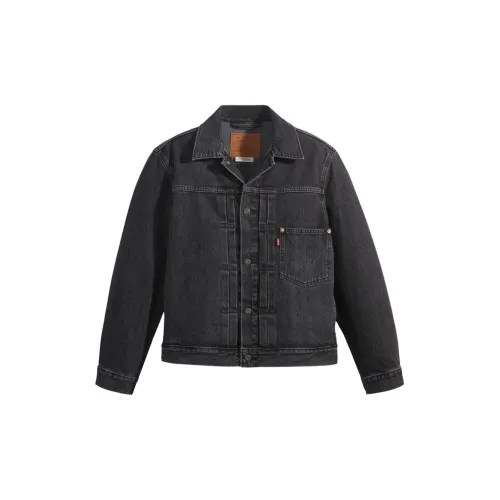 Levis Denim Jacket Men Gray Black