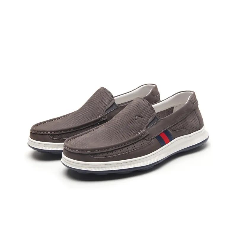 Satchi Casual Leather Shoes Men's Gray-2