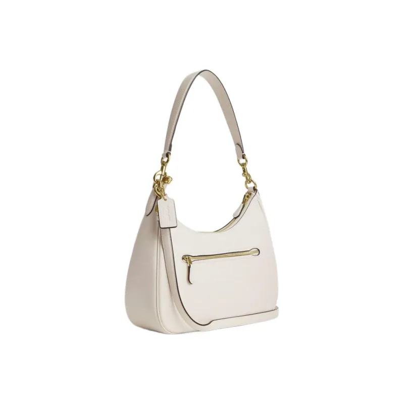 COACH Hobo Cow Leather Crescent Bag, Handbag, Shoulder Bag Women's White-2