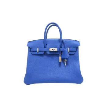 HERMES Birkin Togo Calfskin Birkin Bag Handbags 25 Women's O8 Bleu Royal Royal Blue