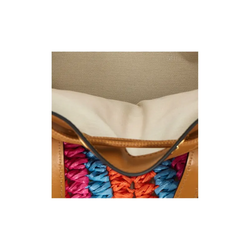 ETRO Crochet Logo Detailed Small Tote Bag-6