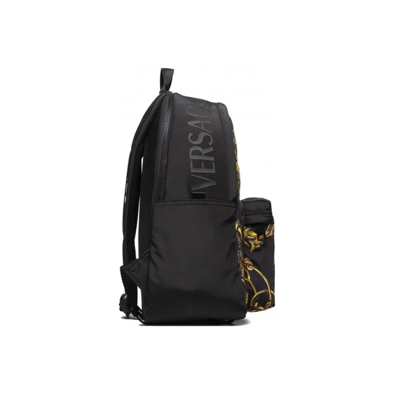 VERSACE JEANS COUTURE Polyamide Backpack Regular Men's Black/Gold-2