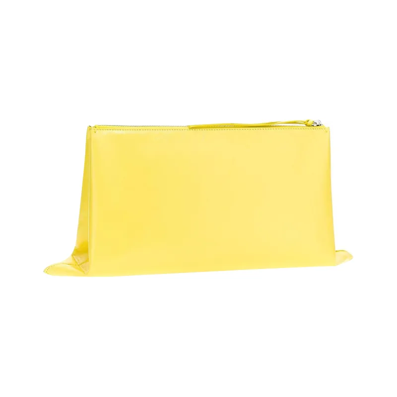 JIL SANDER Logo Detailed Zip Up Clutch Bag-1
